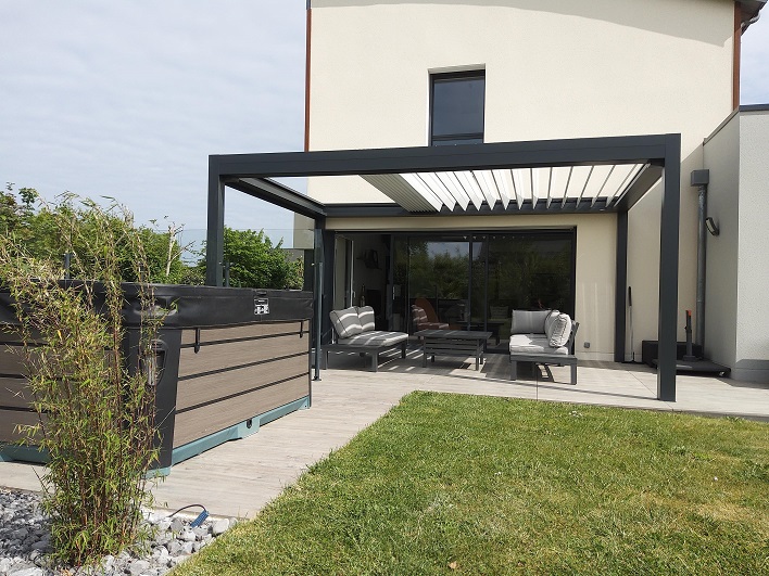 Pergola Bioclimatique Retractable Granville 50 Manche