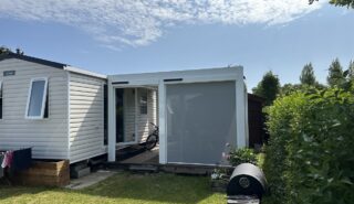 Pergola sur terrasse de mobil home
