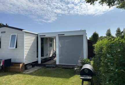 Pergola sur terrasse de mobil home