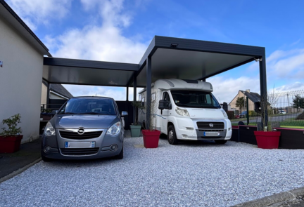 Installation d’un carport à Poilley